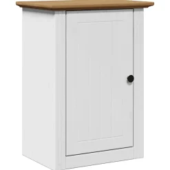 Armoire murale de salle de bain BODO blanc et marron 44x30x60cm vidaXL
