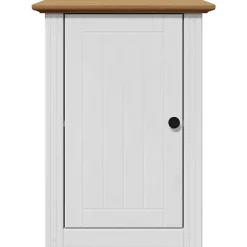 Armoire murale de salle de bain BODO blanc et marron 44x30x60cm vidaXL