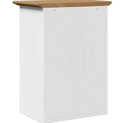 Armoire murale de salle de bain BODO blanc et marron 44x30x60cm vidaXL