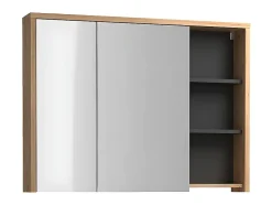 Armoire murale de salle de bain coloris naturel - 100 cm - PURNAL