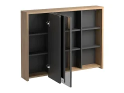 Armoire murale de salle de bain coloris naturel - 100 cm - PURNAL