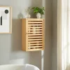 Armoire murale de salle de bain Järfälla bambou 55 x 37 x 16 cm naturel en.casa
