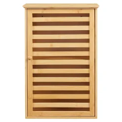 Armoire murale de salle de bain Järfälla bambou 55 x 37 x 16 cm naturel en.casa
