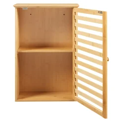Armoire murale de salle de bain Järfälla bambou 55 x 37 x 16 cm naturel en.casa