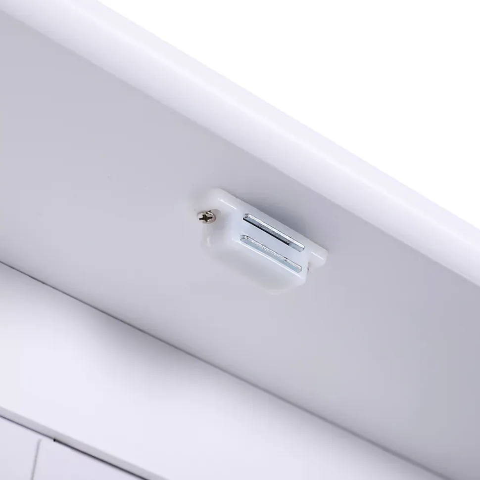 Armoire murale étagère salle de bain 56L x 13l x 58H cm double porte miroir étagère réglable MDF blanc