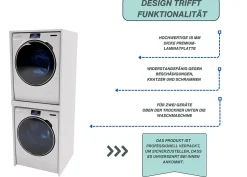 Armoire pour machine à laver et sèche-linge RAUMHIRSCH Meuble compact pour laverie