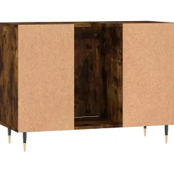 Armoire salle de bain chêne fumé 80x33x60cm bois d'ingénierie vidaXL