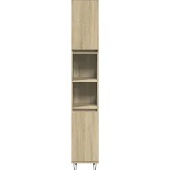 Armoire salle de bain chêne sonoma 30x30x190 cm vidaXL