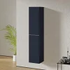 Armoire suspendue Colonne de rangement 35x170x35cm (LxHxP) Bleu nuit mat poignée métal Chrome, Garantie 5 ans - LAVOA