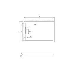 Bac à douche gris 80x80 à clôture en résine et 60% charge minérale receveur avec bonde et grille en inox