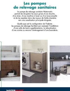 Bac à graisse à poser avec débourbeur WATERMATIC ÉCO-Graisse adapté aux food-trucks éviers ou lave vaisselles