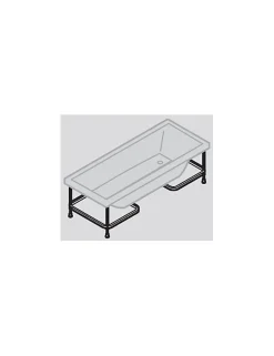 Baignoire à encastrer Calos 2.0 (avec pieds inclus) - Dimensions: 170 x 75 x 58 - 200 litres