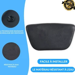 Baignoire à poser îlot ROSSA 170x80 + tablette de bain en bambou + appuie-tête KODI + Vidage à chromé