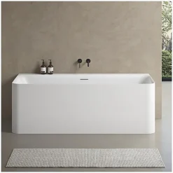 Baignoire acrylique Lucite murale URBAN blanche 170cm URBAN