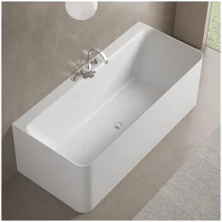 Baignoire acrylique Lucite murale URBAN blanche 170cm URBAN