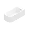 Baignoire adossée pour angle droit 170x75 cm Oguta blanc