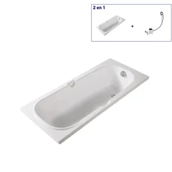Baignoire Akimbo 140 x 70 cm sans tablier Valentin