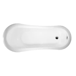 Baignoire ancienne retro sur pieds RICHMOND Blanche 155 cm Pieds de Lion Blancs