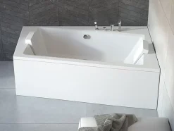 Baignoire angle droit ZIANIGI avec tablier - 150cm