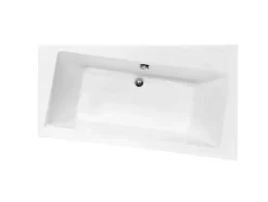 Baignoire angle droit ZIANIGI avec tablier - 150cm