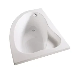Baignoire asymétrique d'angle droit Colombia 150 x 100 cm sans tablier Valentin