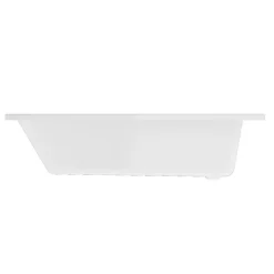 Baignoire asymétrique gauche 160x90 cm Cavally blanc