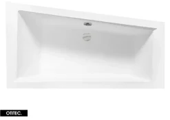 Baignoire Asymétrique sans Tablier - 150 x 85 cm - INTIMA SANS TABLIER - DROITE - avec Repose tête OFFERT