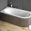 Baignoire Asymétrique sans Tablier - 150 x 75 cm - AVITA SANS TABLIER - GAUCHE - 1 REPOSE-TÊTE OFFERT