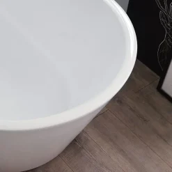 Baignoire Autoportante En Acrylique Blanc Allegra