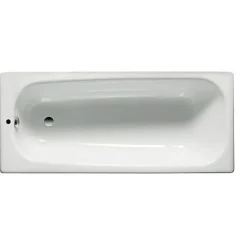Baignoire avec pieds CONTESA 150x70cm percée un trou en acier blanc - ROCA - A236096000
