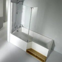 Baignoire bain douche 180 x 90 cm JACOB DELAFON Neo blanc brillant gauche