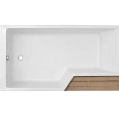 Baignoire bain douche 180 x 90 cm JACOB DELAFON Neo blanc brillant gauche