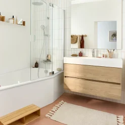 Baignoire bain douche 170 x 90 JACOB DELAFON Bastille vidage à droite blanc mat