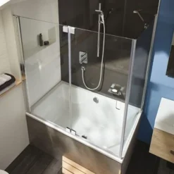 Baignoire bain douche 140 X 90 JACOB DELAFON Capsule + marche pieds