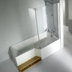 Baignoire bain douche 170 x 90 cm JACOB DELAFON Neo blanc mat droite