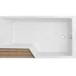 Baignoire bain douche 170 x 90 cm JACOB DELAFON Neo blanc mat droite