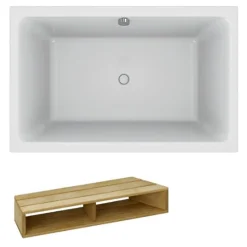 Baignoire bain douche 120 X 80 JACOB DELAFON Capsule + marche pieds