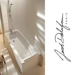 Baignoire bain douche JACOB DELAFON Struktura + pare bain + étagère 170 X 75