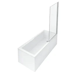 Baignoire bain douche JACOB DELAFON Struktura + pare bain + tablier + étagère 170 x 75