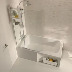 Baignoire bain douche JACOB DELAFON Malice + nettoyant 170 x 90, version gauche