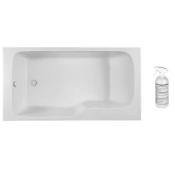 Baignoire bain douche JACOB DELAFON Malice antidérapante + nettoyant 160 x 85 version gauche