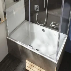 Baignoire bain douche JACOB DELAFON Capsule compacte et profonde 140 x 90 cm