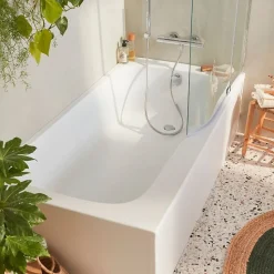 Baignoire bain douche JACOB DELAFON Malice 160 x 85 cm version Droite, Blanc mat