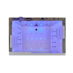 Baignoire balneo AQUAVISTA DUO 2 places ARCHIPEL 180x120