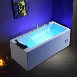 Baignoire balneo HAMILTON 170 1 place ARCHIPEL 170x75 - DROITE