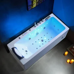 Baignoire balneo HAMILTON 170 1 place ARCHIPEL 170x75 - DROITE
