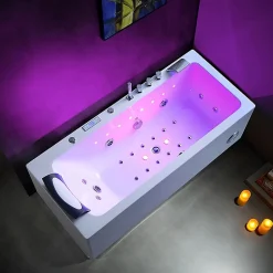 Baignoire balneo HAMILTON 160 1 place ARCHIPEL 160x75 - DROITE