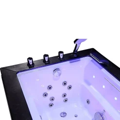 Baignoire balneo LORD SOLO MAX BLACK 1 place ARCHIPEL 180X90 - GAUCHE