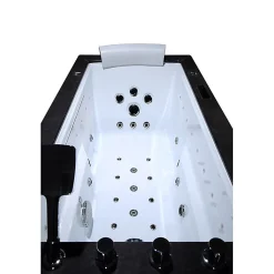 Baignoire balneo LORD SOLO MAX BLACK 1 place ARCHIPEL 180X90 - DROITE
