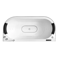 Baignoire balneo NEO BLACK 1 place ARCHIPEL 180x86